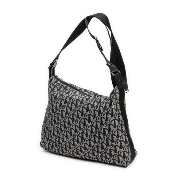 Dior Bags Dior Vintage Trotter Messenger In Grayblack Diorissimo